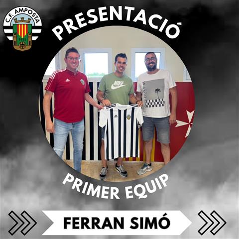 Club Futbol Amposta : NOTÍCIES : COMUNICAT OFICIAL: Presentació de FERRAN SIMÓ, entrenador CF Amposta temporada 2023-2024